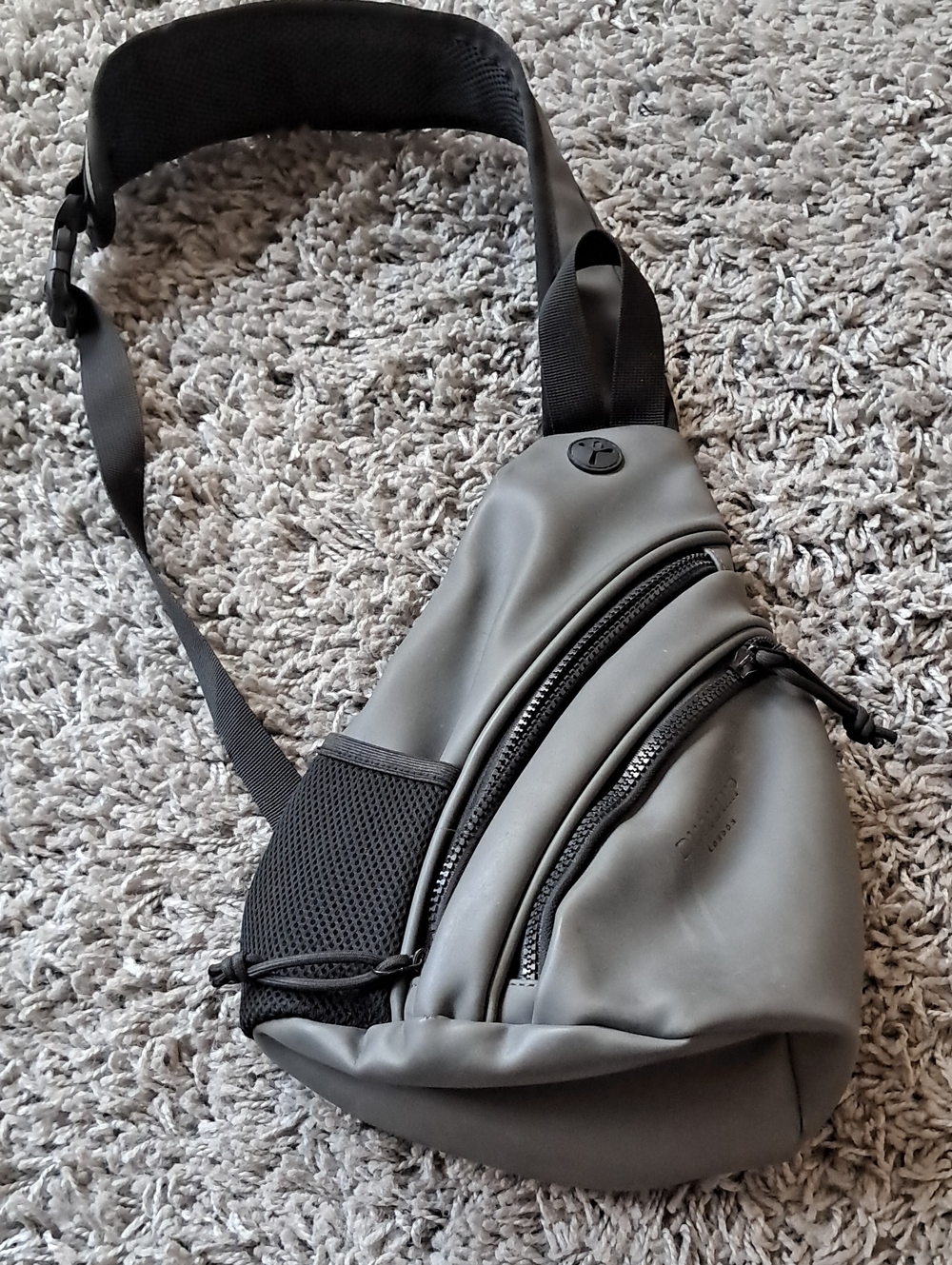 Duchamp Slate Gray Men's Sling Belt Bag